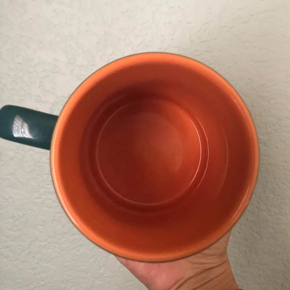 Miami Dolphins Green Ceramic Mug late 90s edition sticker is blurry
